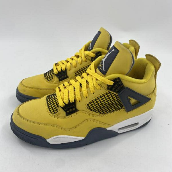 【中古】NIKE Air Jordan 4 Tour Yellow スニーカー 28.5糎 CT8527-700 黄色 薄墨色 黒いこと ナイキ[10]
