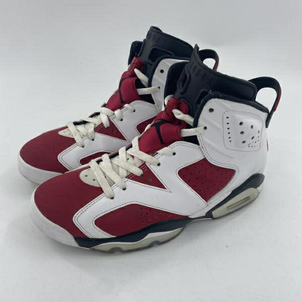 【中古】NIKE AIR JORDAN 6 Carmine スニーカー 27.5糎 CT8529-106 赤いこと 白いこと ナイキ[10]