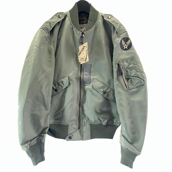 【中古】HOUSTON　 L-2B FLIGHT JACKET 　8415-273-3973　カーキ　サイズL ヒューストン[17] 25,811円