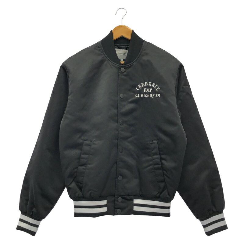 【中古】Carhartt スタジャン XS 黒いこと 鉄道車両ハート形[10]