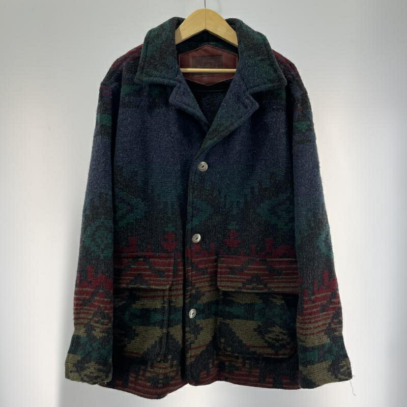 【中古】WOOLRICH 羊毛上衣 大いさM マルチ色合い△名取り草欠品[19]