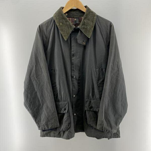 【中古】Barbour 90s BEDALE 3ワラント ネイビー M相当 バブアー[24]