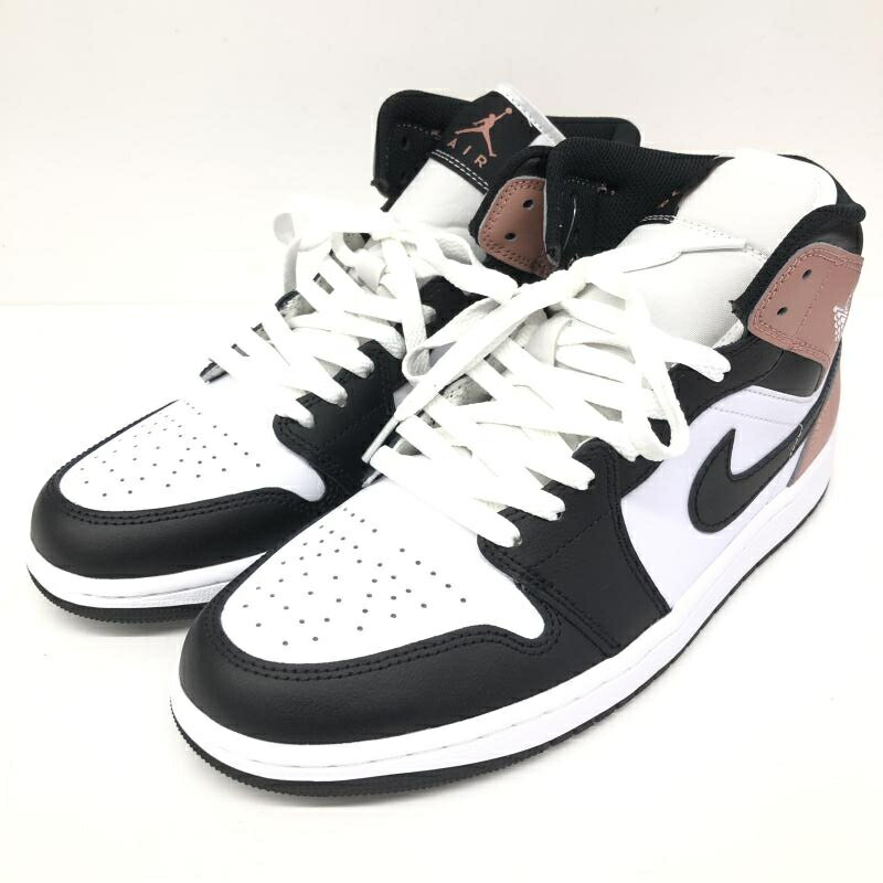 【中古】Nike Air Jordan 1 Mid White Rust Pink Black 28cm DQ8426-100 ナイキ エアジョーダン[66]