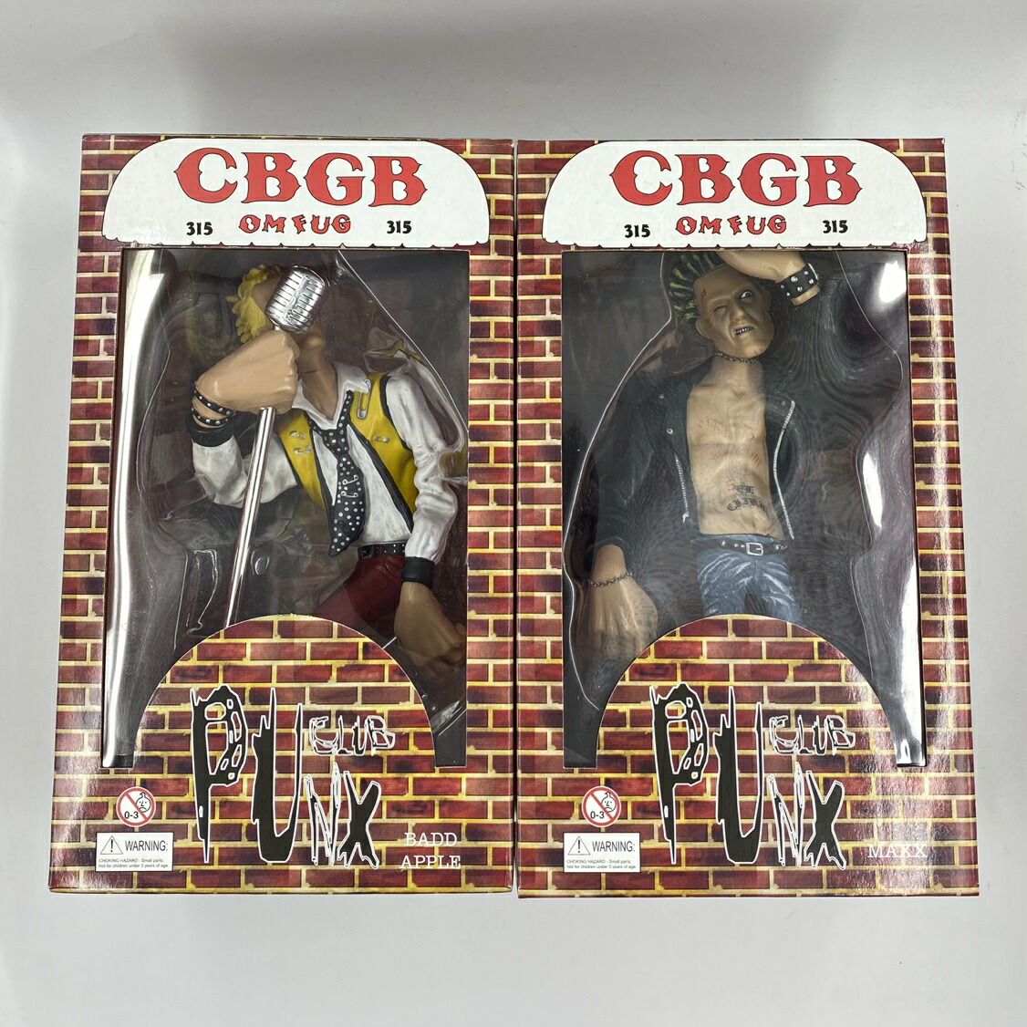 【中古】未開封品)Sex Pistols CBGB ジョニー・ロットン シド・ヴィシャス フィギュア 2体セット セックスピストルズ[24]｜お宝創庫