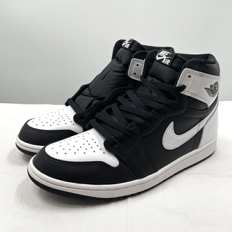 【中古】NIKE AIR JORDAN 1 RETRO HIGH OG Black/White 28.5珊 DZ5485-010 スニーカー 黒いこと 白いこと ナイキ エアジョーダン1[17]