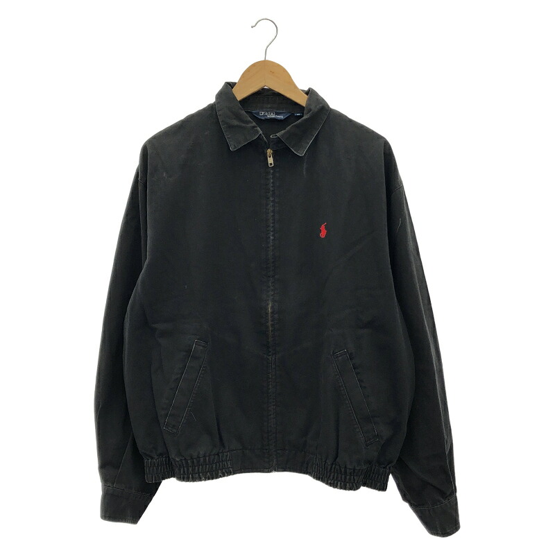 【中古】Polo by RALPH LAUREN ドリズラージャケット サイズM ブラック ポロバイラルフローレン[19]｜お宝創庫
