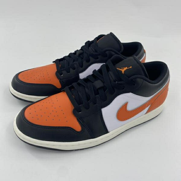 【中古】NIKE AIR JORDAN 1 LOW SHATTERED BACKBOARD スニーカー 29糎 553558-081 オレンジ色 黒いこと 白いこと ナイキ[10]