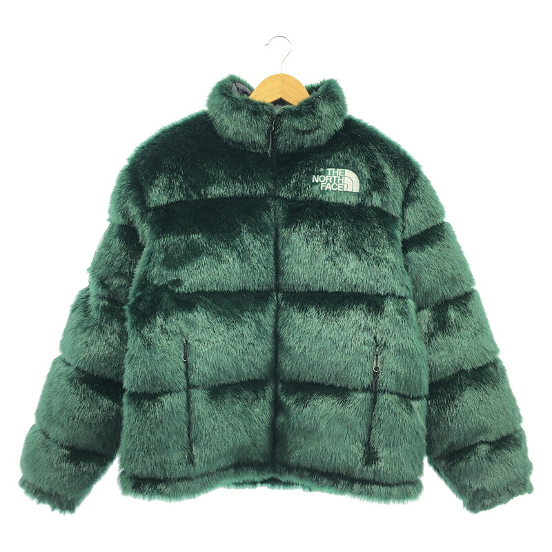 【中古】Supreme×THE NORTH FACE 20AW Faux Fur Nuptse Jacket S ND92001I 緑であること シュプリーム ザノースフェイス[92]