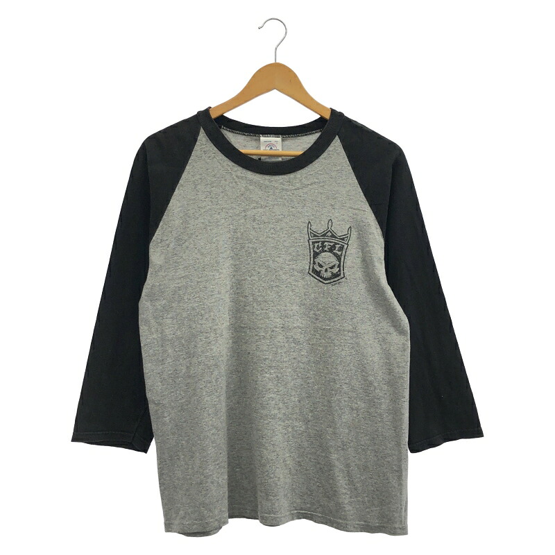 【中古】DELTA PRO WEIGHT WEST COAST CHOPPERS ラグランTee M 薄墨色[10]