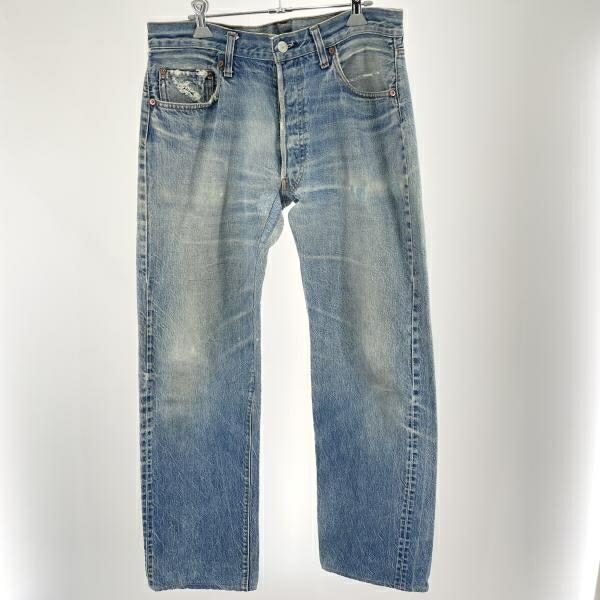 【中古】70s LEVI\u0027S 501 66後期 大きさW36L36 名取り草裏目じるし6 スモールe[91]