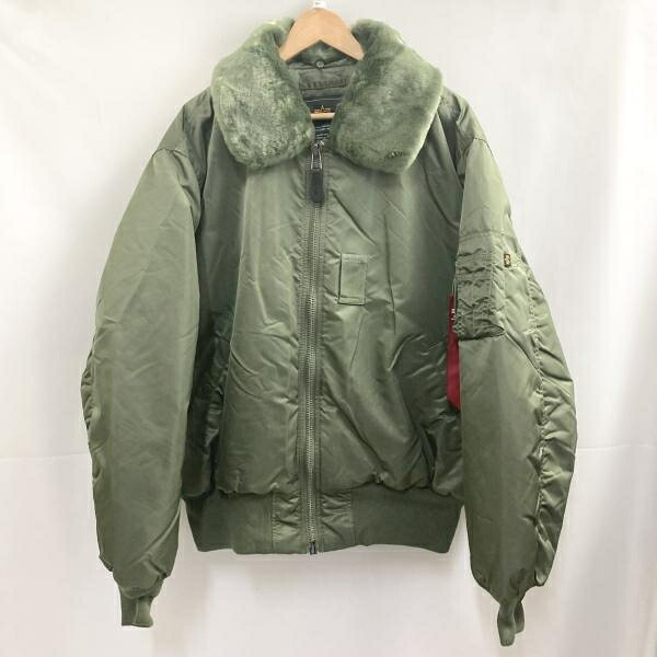 【中古】ALPHA B-15 大きさXL カーキ アルファ 飛翔上衣 8310-483250-290[19]