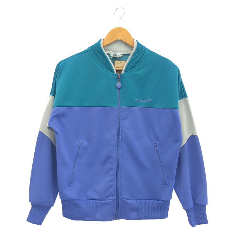 【中古】80s adidas 台湾製 ATP トラクジャケット 青 M[79]