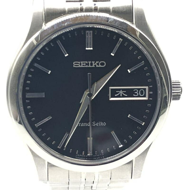 【中古】Grand Seiko デイデイト 黒いこと文字記号盤 石英 ウォッチ 9F83-0AB0 地べたセイコー[17]