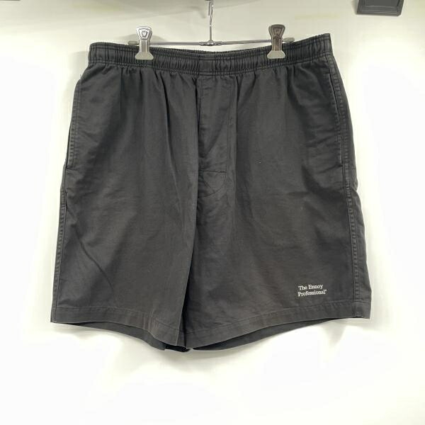 【中古】The Ennoy Professional 22SS イージーショートパンツ 大きさL 黒いこと エンノイ[17]