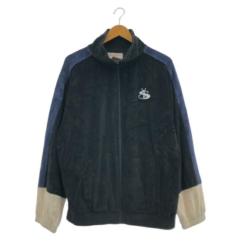 【中古】YARDSALE ベロアトラックジャケット ブラック サイズXL ヤードセール[24]