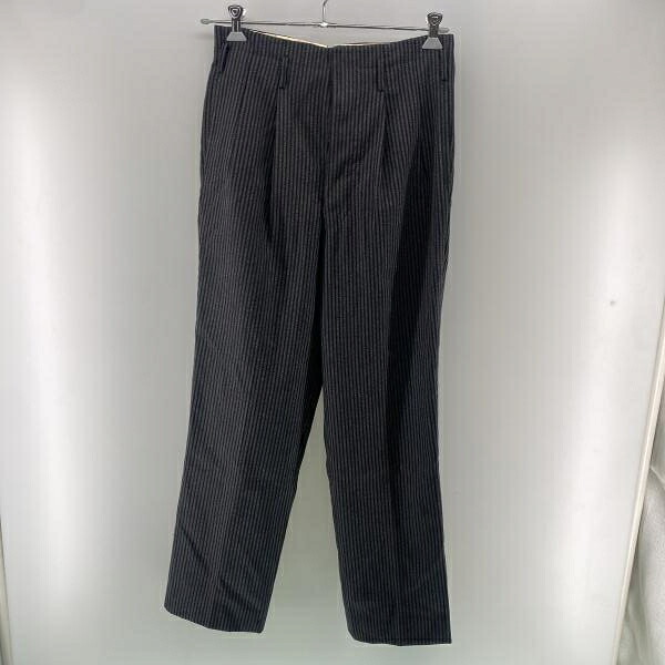 【中古】50s ブランド名曖昧模糊たる ウールストライプパンツ ごま塩 大きさW30好いかげんに[24]