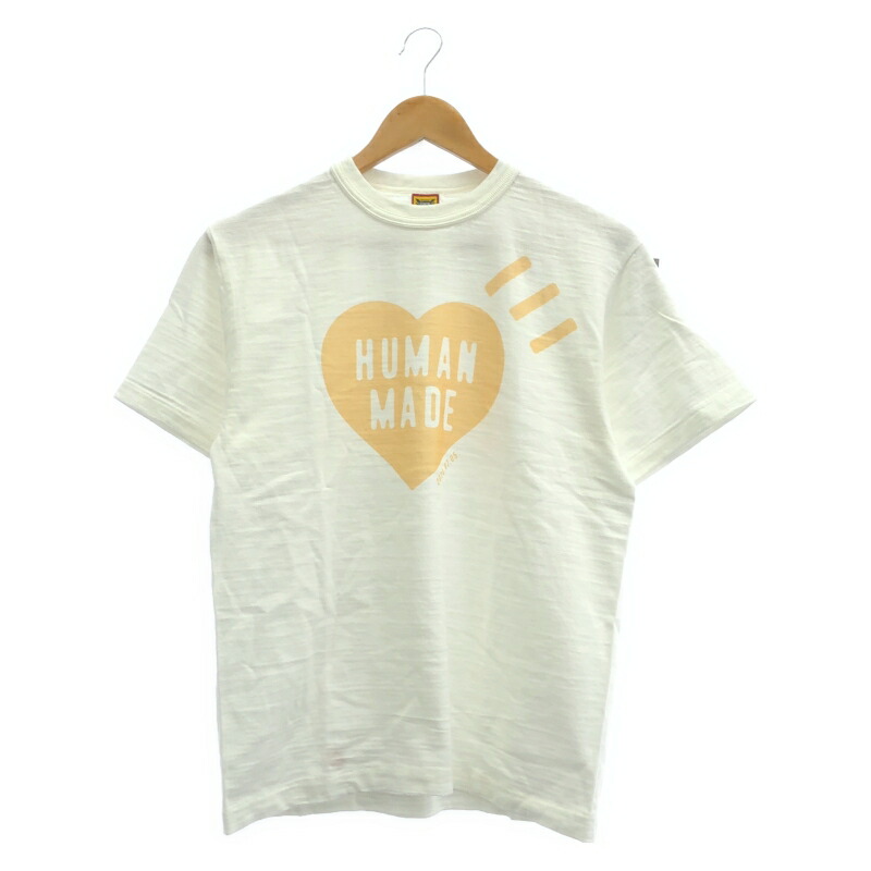 【中古】HUMAN MADE Heart Tee M 白いこと ヒューマン お手伝いさん[10]
