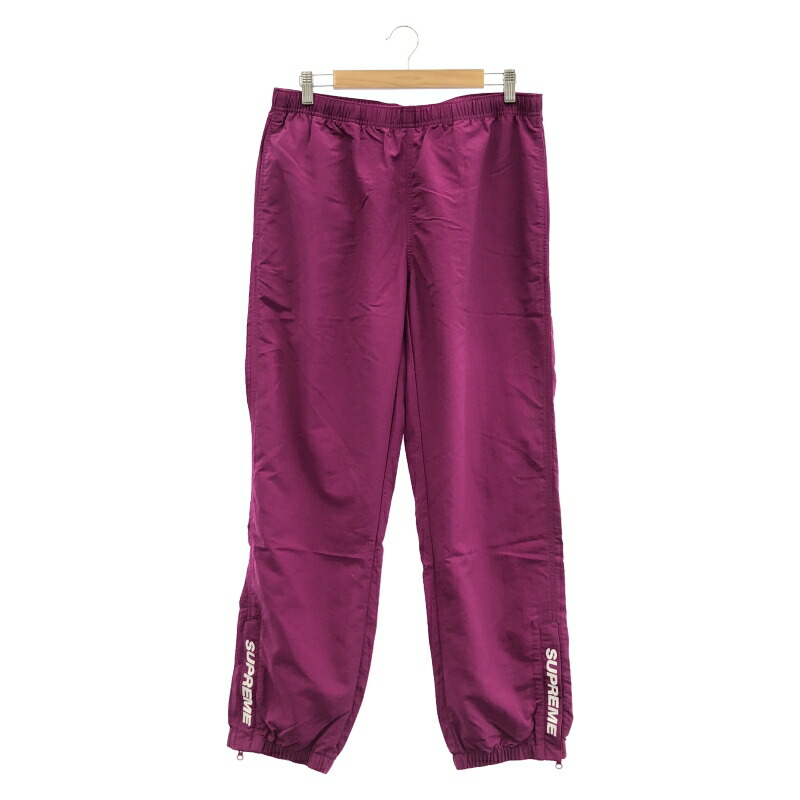 【中古】Supreme 18SS Warm Up Pant ズボン下 M パープル シュプリーム[10]