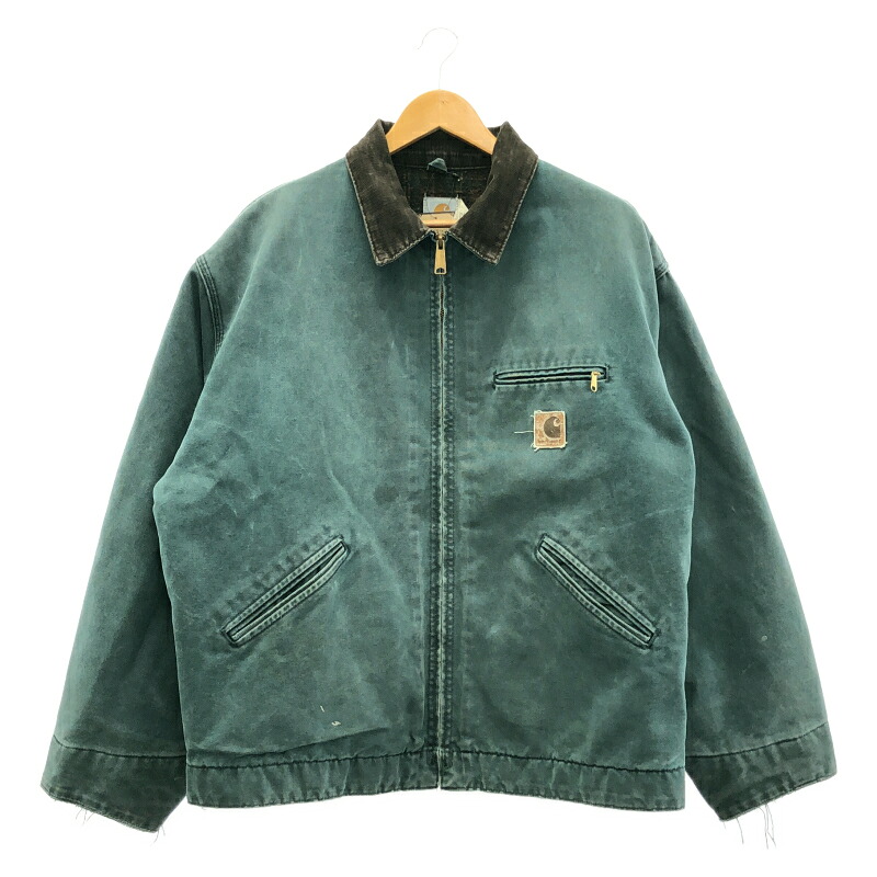 【中古】Carhartt 80～90s 自動車の街上衣 狩り人緑であること 2XL[79]