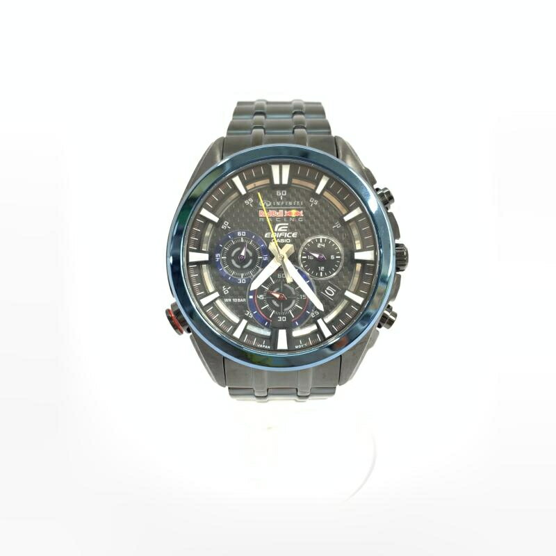 【中古】CASIO EDIFICE ソーラー時辰儀 EFR-537RB レッドブルレーシングコラボ カシオ×エディフィス[92]