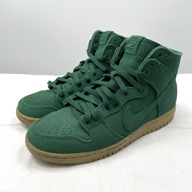 【中古】Nike SB Dunk High Pro Decon \"Gorge Green\"" 27糎 DQ4489-300 緑であること スニーカー ナイキ ダンク[17]"