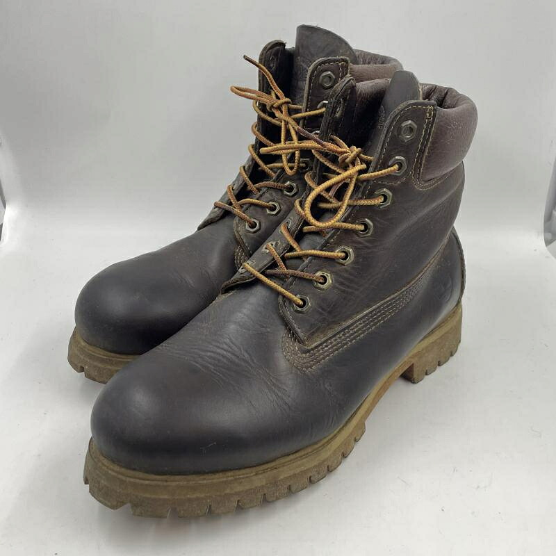 【中古】Timberland ドミニカ製 割り増し金ブーツ 赤銅色 大きさUS9W(27珊好いかげんに) 27097 ティンバーランド[24]