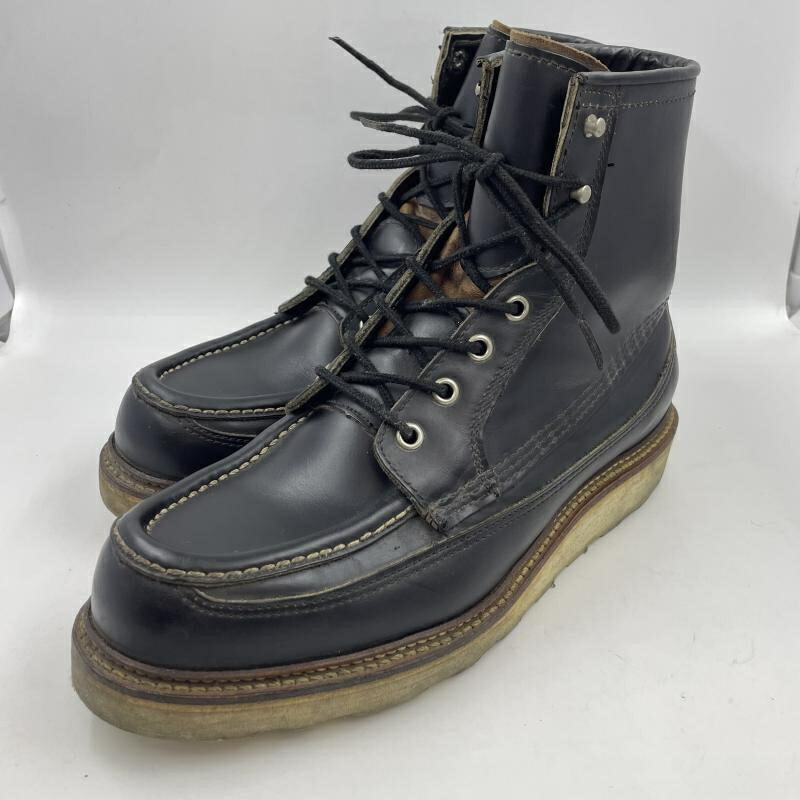 【中古】90s RED WING 新真四角犬曳き船 アイリッシュセッター 50周年ひな形 1952 黒いこと 大きさUS9E(27珊好いかげんに) △かかと折れ[24]