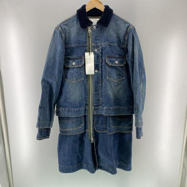 【中古】SACAI 20AW Denim Layed Boa JKT 大いさ1 サカイ[24]