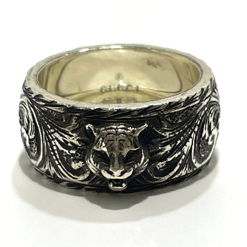 【中古】GUCCI キャットヘッド リング サイズ15(14号) グッチ シルバー Ag925[19]｜お宝創庫 17,993円