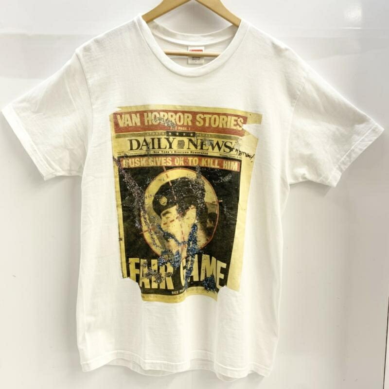 【中古】Supreme 24SS University  S/S Top L 白いこと シュプリーム[92]