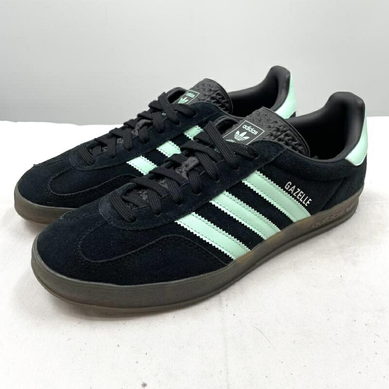 【中古】adidas Gazelle Indoor \"Clear Mint Pack\"" 28糎 JR7112 黒いこと ペパーミント スニーカー アディダス ガゼル[17]"