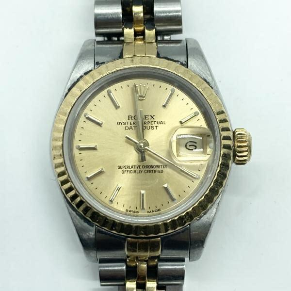 【中古】ROLEX X番 デイトジャスト ウォッチ 69173 ロレックス しろがね色色合い/ゴールド色合い[19]
