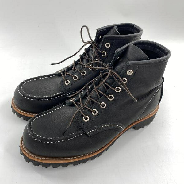 【中古】RED WING Roughneck ブーツ 25.5cm 2949 ブラック レッドウィング[10]｜お宝創庫