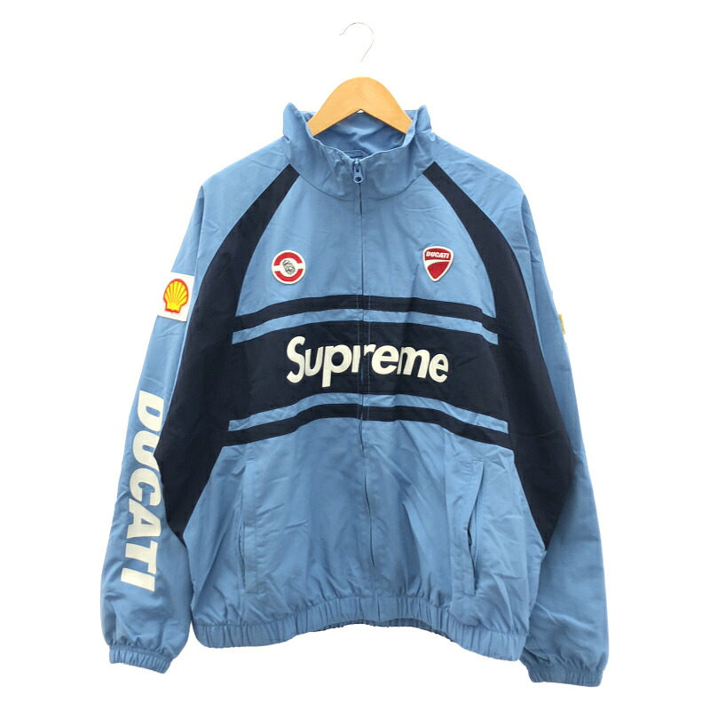 【中古】Supreme×Ducati Track Jacket 大いさM ともし火青碧[91]