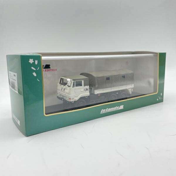 【中古】アイランズ 1/43 地面自衛隊 3・1/2t 貨物自動車 73式大型貨物自動車 SKW477 国連長閑やかさ保護すること自然作用遣りくち IS430008[6]