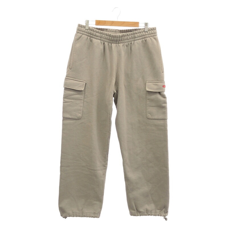 【中古】Supreme 24aw Small Box Logo Cargo Sweat Pants 薄墨色 大きさL シュプリーム[24]
