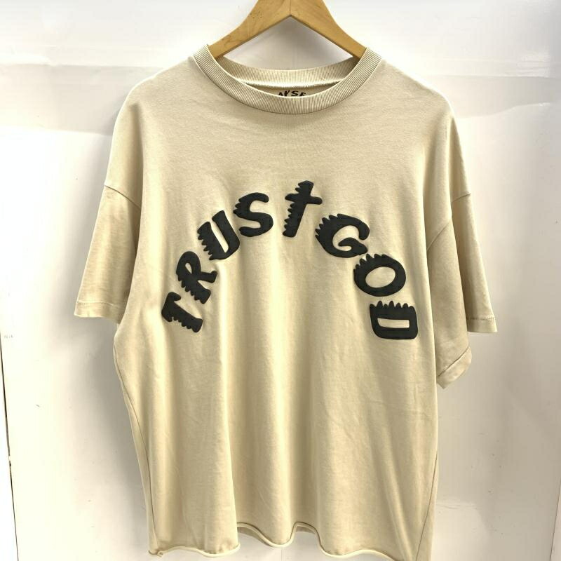 【中古】▲物質の状態思いめぐらす Kanye West TRUSTGOD プルオーバー 大きさL ベージュ カニエウエスト[92]