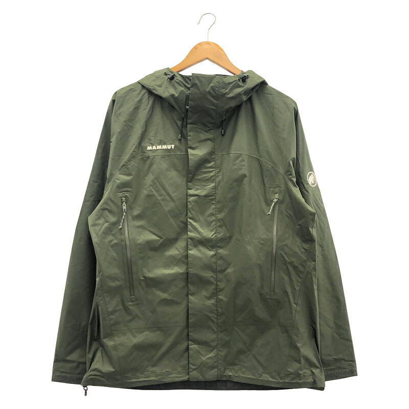 【中古】MAMMUT マイクロレイヤー 2.0 捉え所のない甲殻/お山パーカー 大きさM 1010-28652 カーキ[19]
