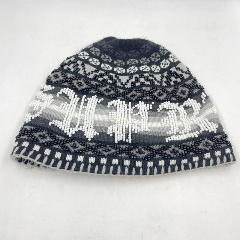【中古】シュプリーム SUPREME 25FW Beaded Beanie 黒いこと シュプリーム[24]