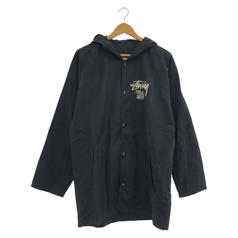 【中古】Stussy 80s ラスタージャケット 大きさS 黒いこと OZ製[91]