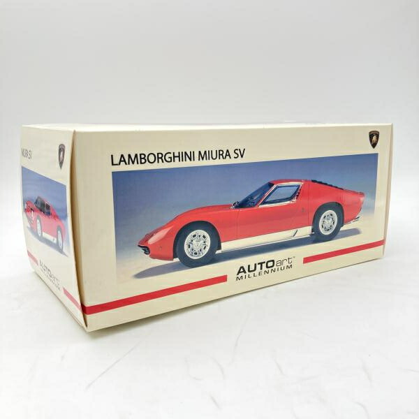 【中古】箱苦しむこと)オート美術 1/18 Lamborghini Miura SV(赤いこと) ｢MILLENNIUM続きもの｣[6]