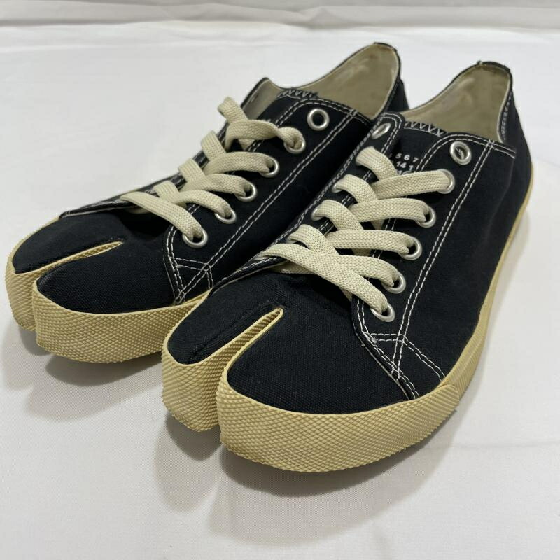 【中古】Maison Margiela Tabi Sneakers 大きさ曖昧模糊たる 黒いこと ※黄ばみ[19]