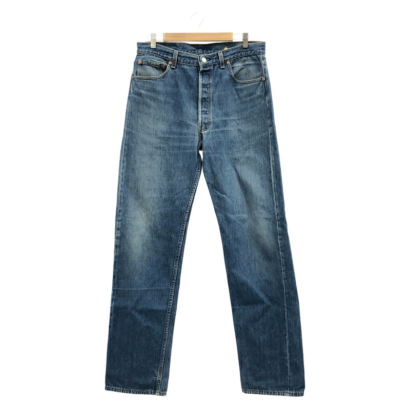 【中古】90s LEVI\u0027S 501-0115 大いさW36L34 インディゴ 裏名取り草532 USA製 リーヴァイズジーンズ[19]