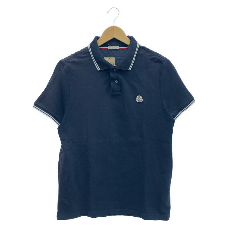 【中古】MONCLER スポーツシャツ 大きさM △色褪せあり E10918304300 84556 米国海軍 モンク線路[19]
