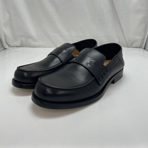 【中古】Maison Margiela 置き目毛皮 シューズ 黒 靴取りまかなう付き添い人 大いさ37(23.5糎-24.0糎好いかげんに) S58WR0090 メゾンマルジェラ[91]