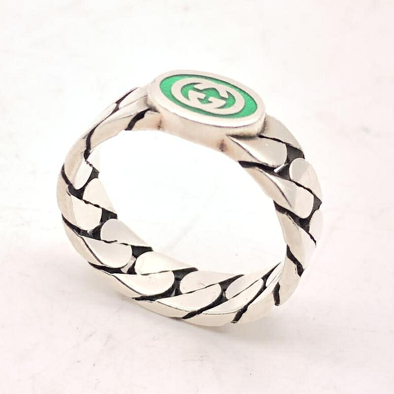 【中古】GUCCI インターロッキングG チェーン店輪っか ＃18 グッチ[17]