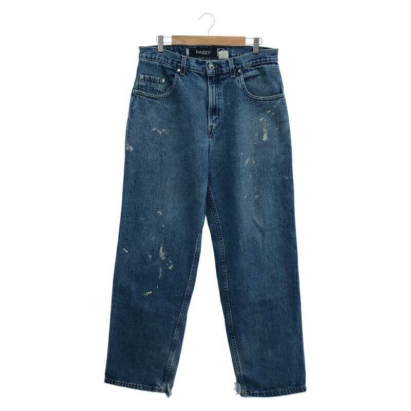 【中古】90s LEVI\u0027S baggy Jeans Silver Tab W33 L32 リーヴァイズジーンズ インディゴ[17]