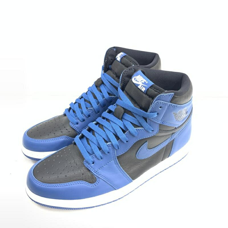 【中古】Nike Air Jordan 1 Retro High OG Dark Marina Blue 28糎 555088-404 ナイキ[92]