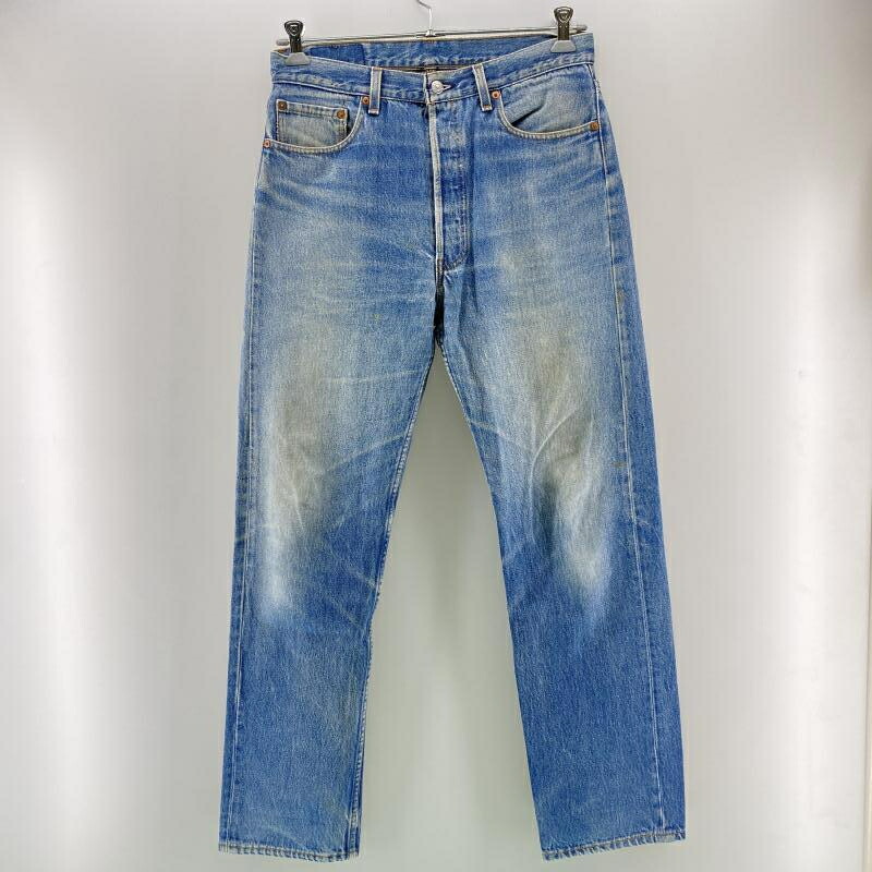 【中古】90s Levi\u0027s USA製 501 ジーンズズボン下 インディゴ 大きさW34×L32 リーヴァイズジーンズ[24]