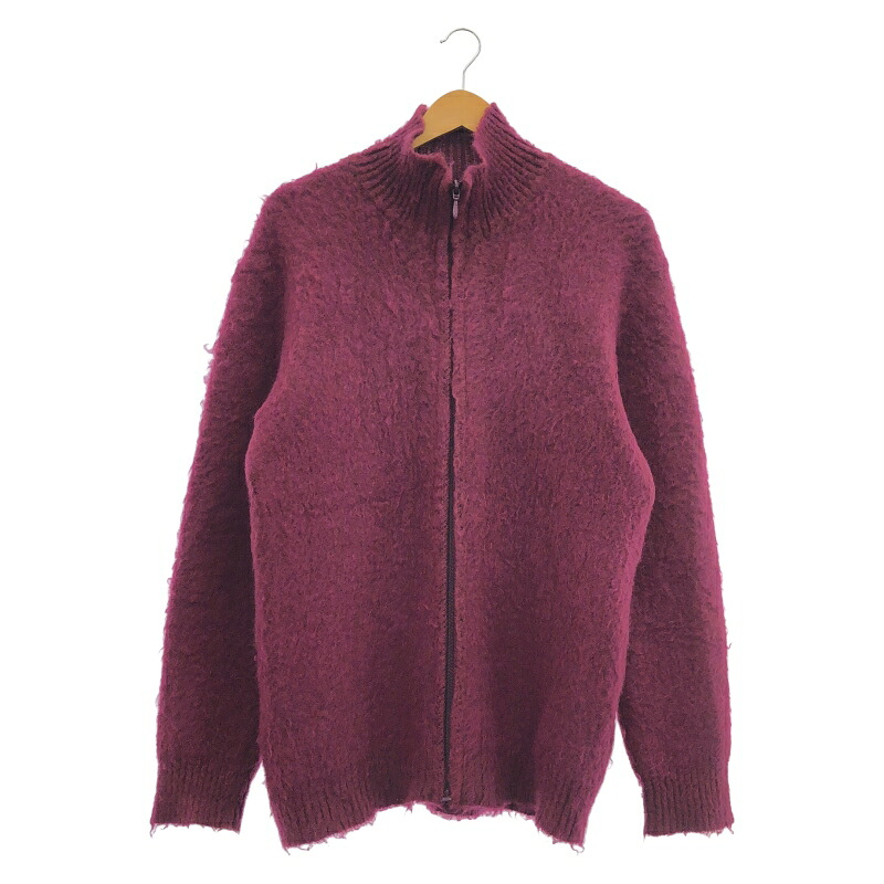 【中古】NEEDLES Zipped Mohair Cardigan 大きさM パープル NS283[91]